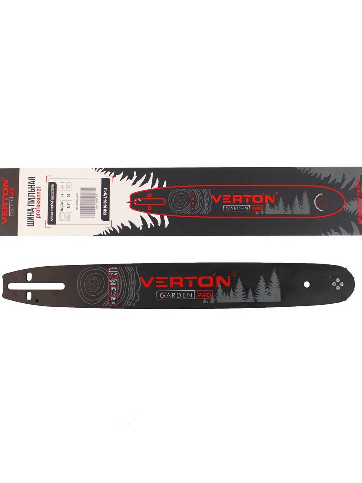 Шина Verton "CSB" 16-56-3/8-1,3, для цепной пилы, 56 звеньев