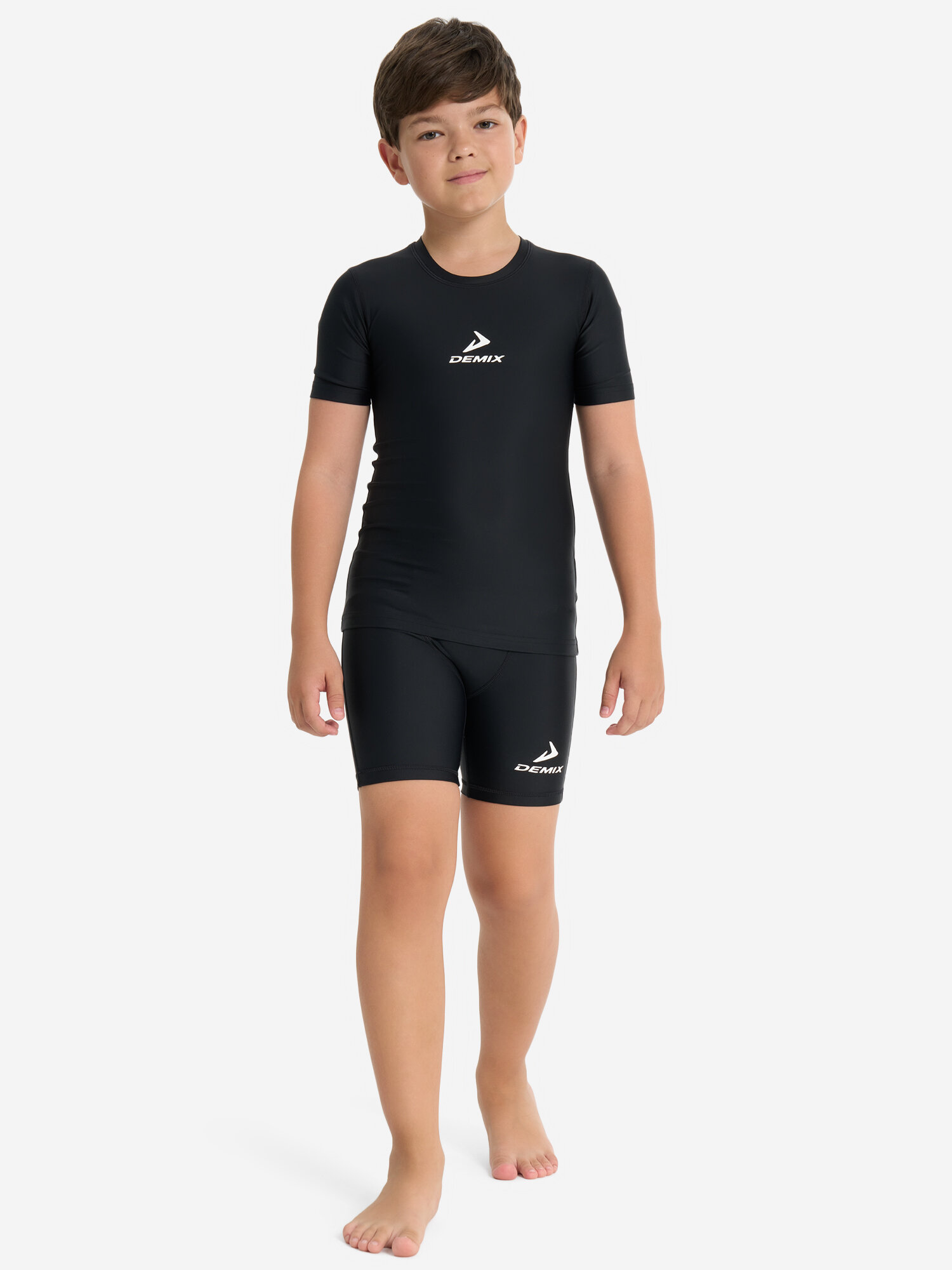 Футболка Demix, размер 134-140, черный — фото 1