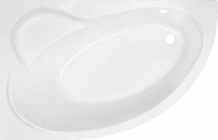 Акриловая ванна Royal Bath Alpine RB 819102 L 170x100 см угловая левая пристенная белая асимметричная с каркасом с сиденьем