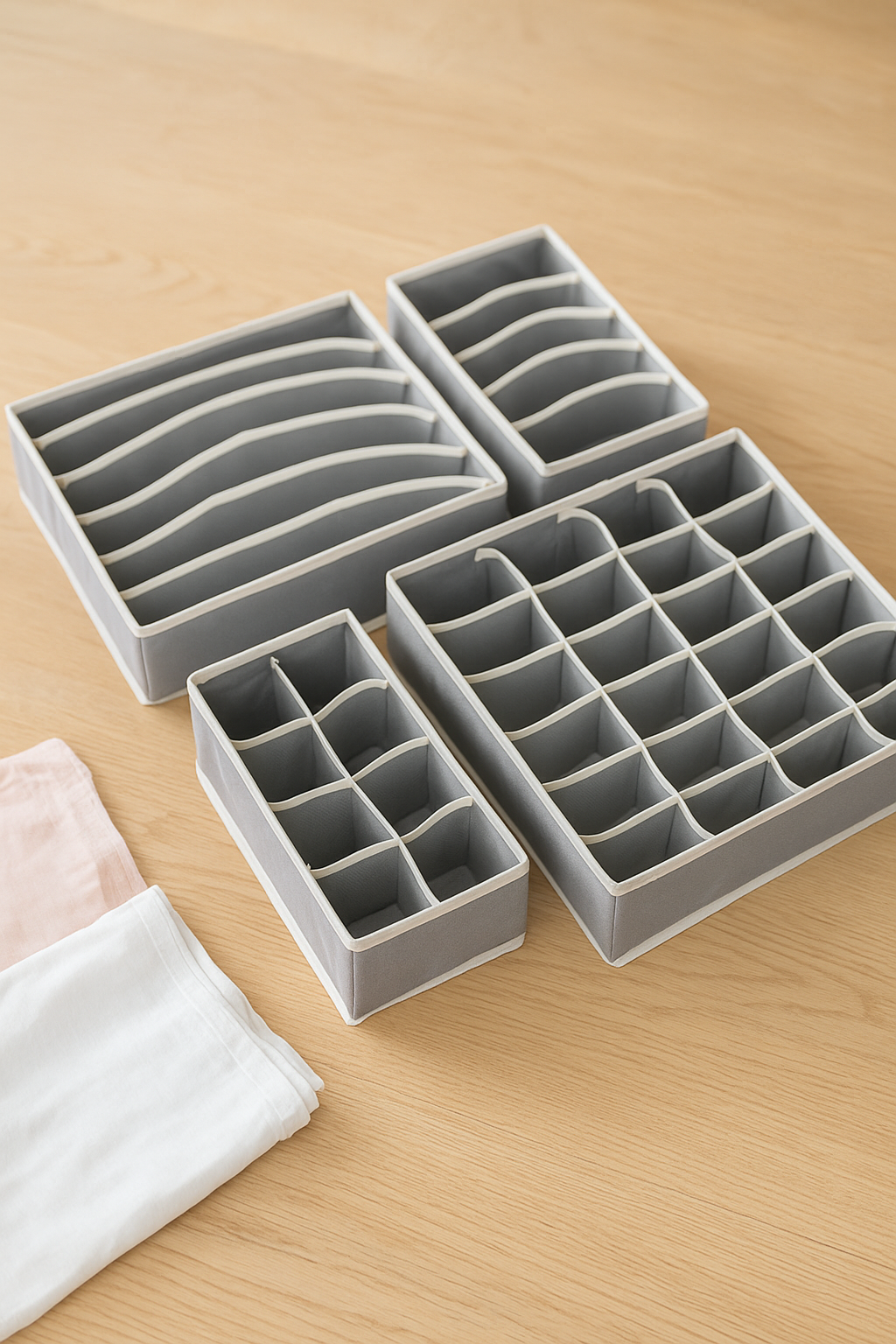 Органайзер для шкафа Органайзер для хранения органайзер для вещей набор 4 шт серый Zurkibet