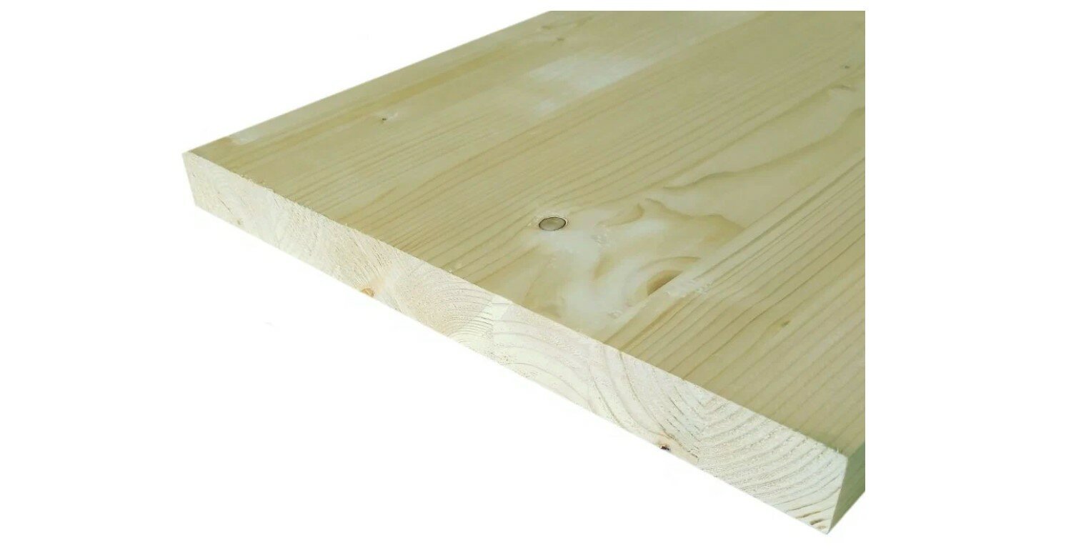 Мебельный щит 1600*600*18 мм сорт АВ хвоя цвет натуральный