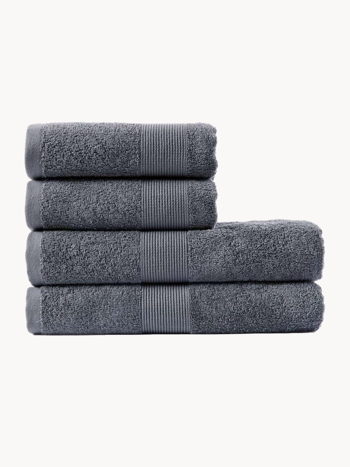 Полотенце банное махровое Ночь Нежна набор 4 шт. графит