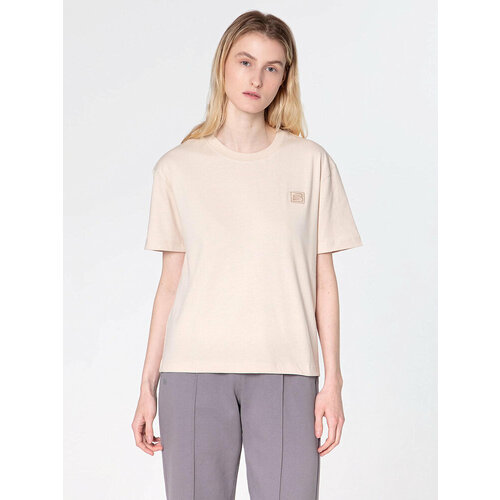 фото Футболка streetbeat tee washed effect, 1 шт., размер s, бежевый
