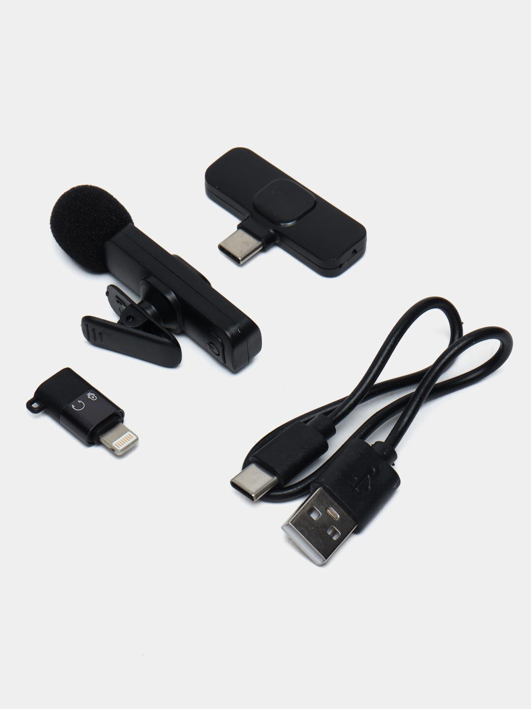 Беспроводной микрофон K9, для iPhone и Android, шумоподавление