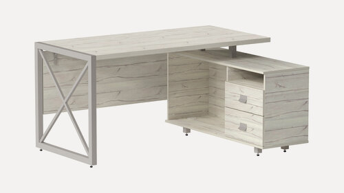 Изображение товара Стол рабочий универсальный "Хардвиг" (ЛДСП юта/грей беж), 150х75х76 см