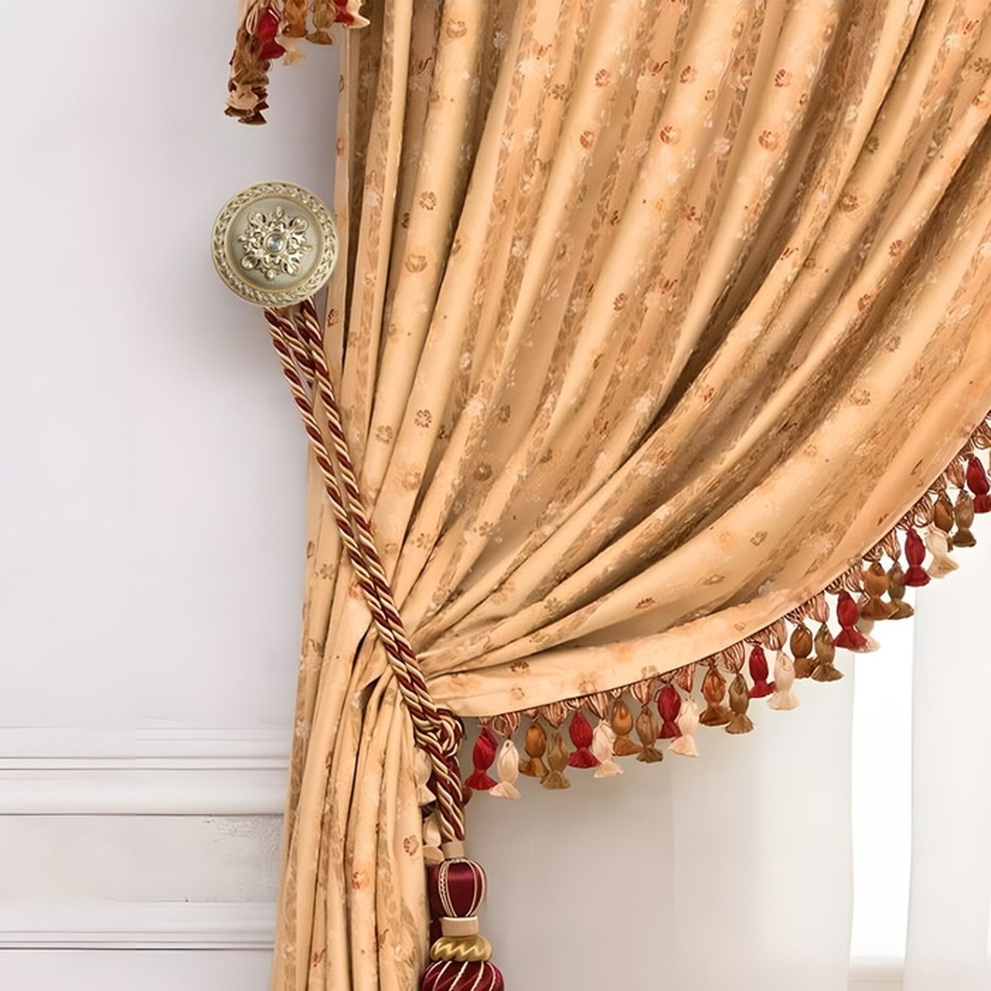 Держатель для штор CAPPIO KC211 круглый цвет золото 2 штуки