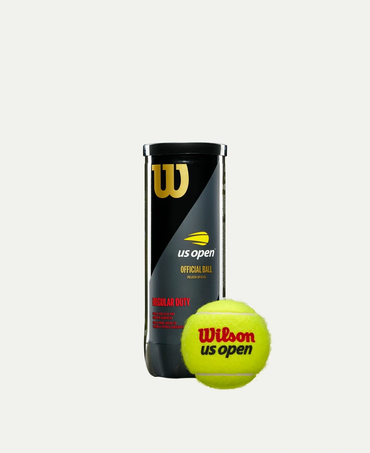 Теннисные мячи Wilson "US Open Regular Duty", светло-желтые, коллекция весна-лето 2025 — фото 1