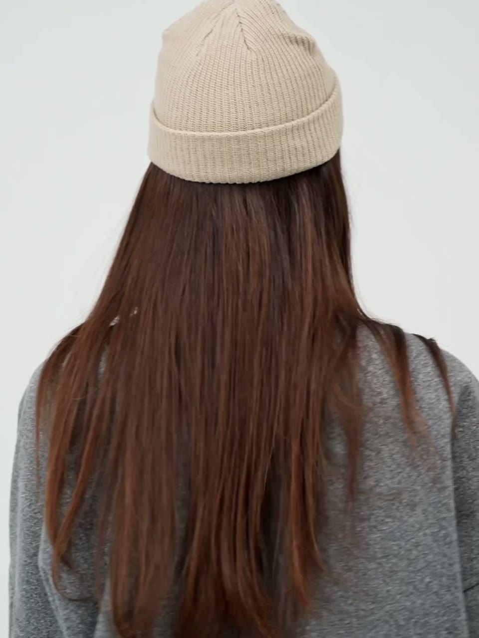 Шапка-бини 8 для взрослых и детей, размер 56, светло-бежевый — фото 1