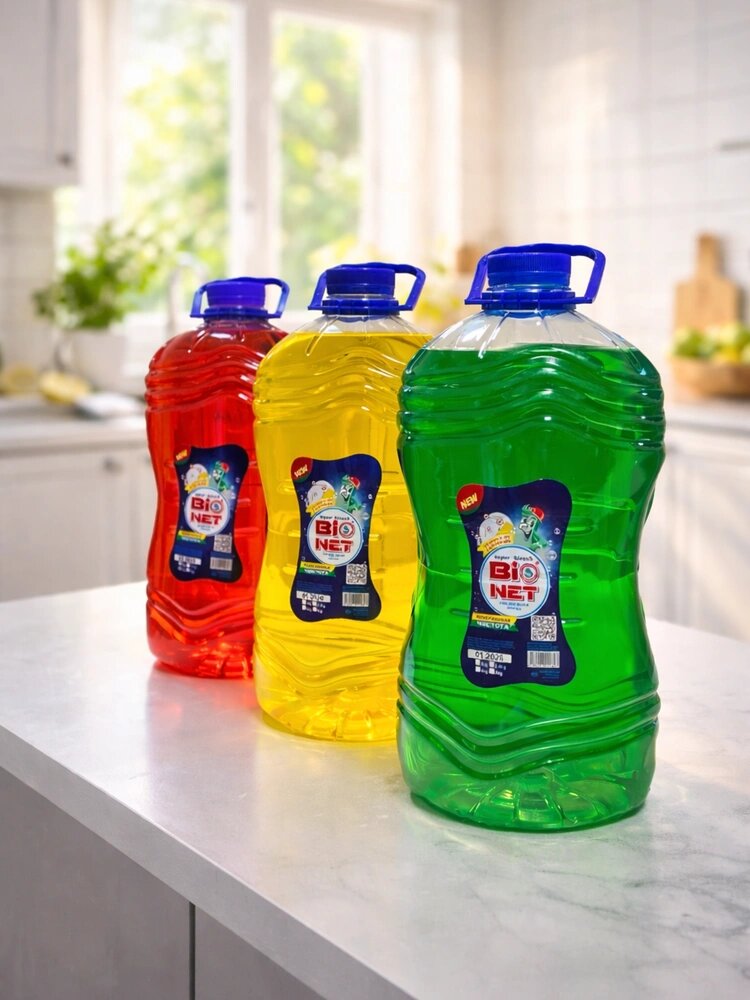 Гель для мытья посуды BIO NET, для ручной мойки посуды 4 литра