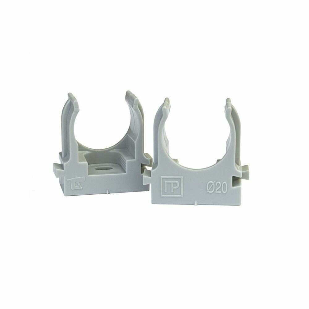 Крепеж клипса для труб ПВХ D20 для пистолета — фото 1