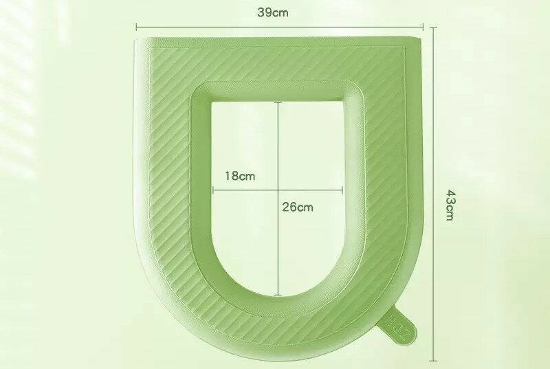 Крышки-Сиденья Для Унитазов Xiaomi Чехол для унитаза "Зеленый", водонепроницаемый, мягкий, универсальный, стираемый