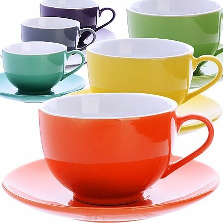 Чайный сервиз из керамики Loraine на 6 персон 12 предметов 250мл .