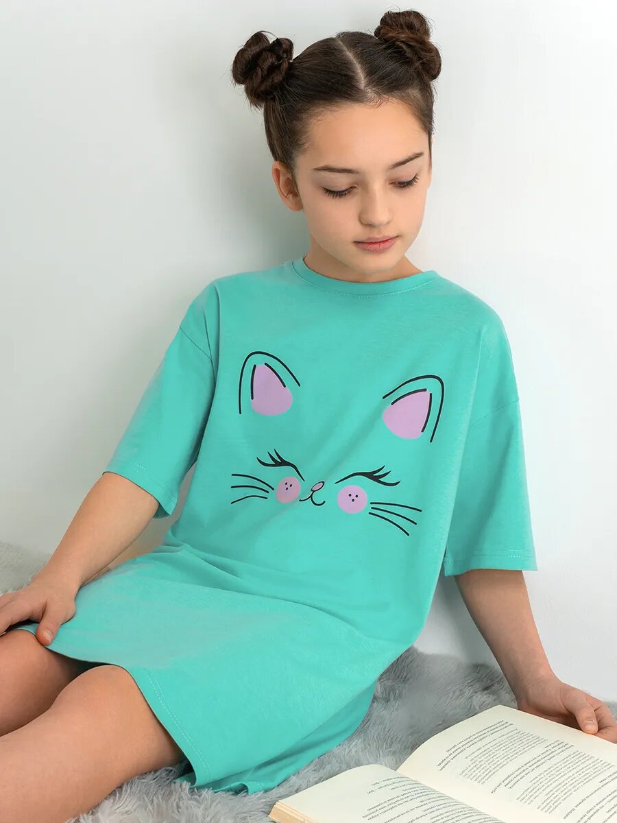 Туника Happyfox, размер 152, ментоловый
