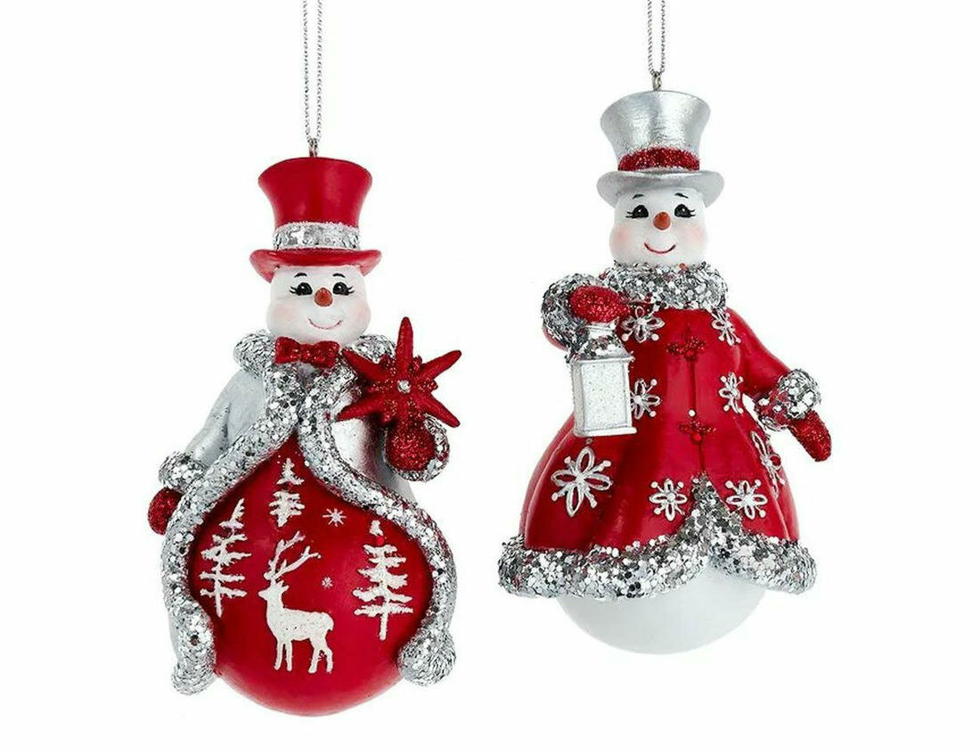 Набор ёлочных игрушек, полистоун, 10 см, 2 шт, Kurts Adler