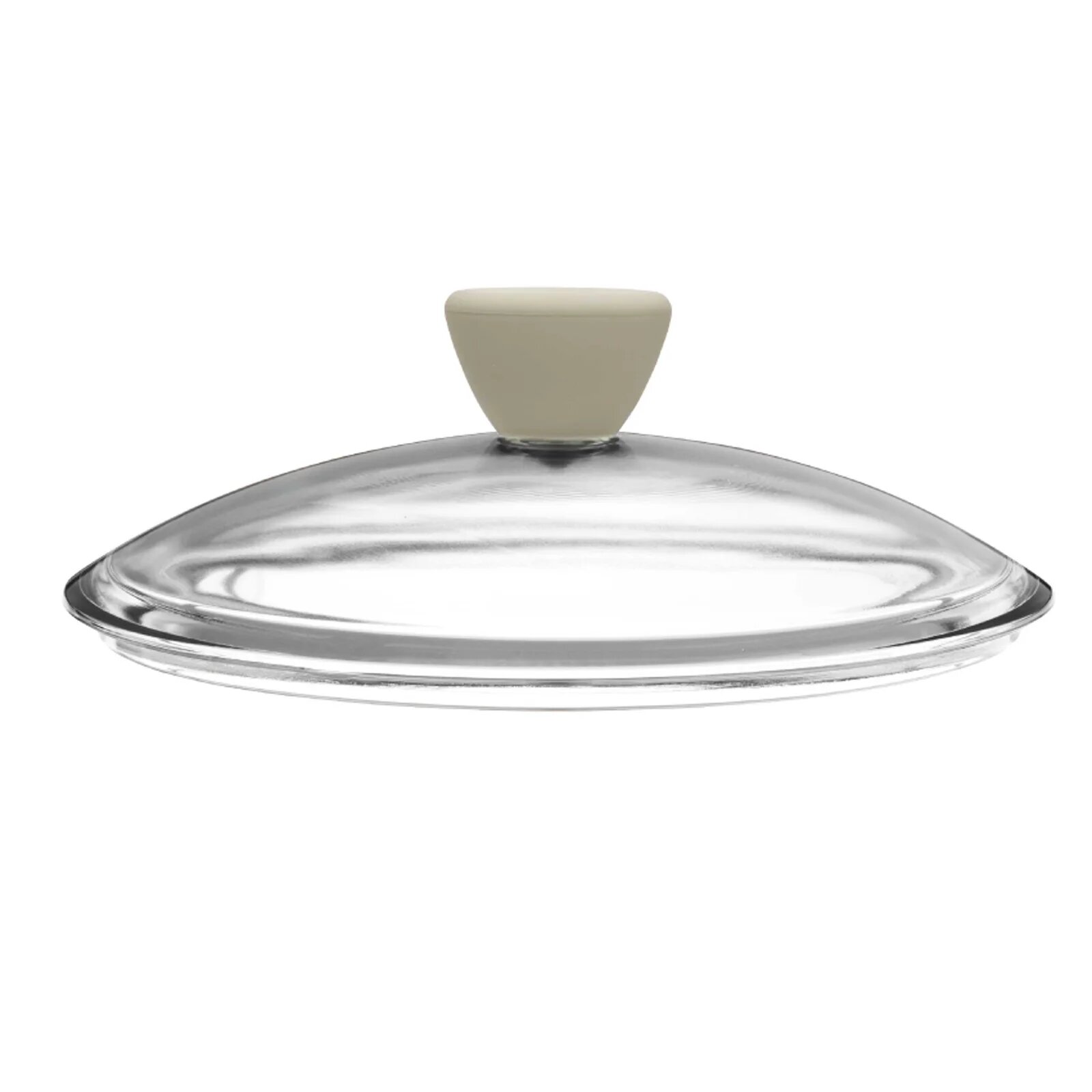 Стеклянная крышка BergHOFF 8500519, термостойкая, бежевая, 24см