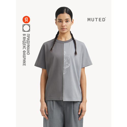 фото Футболка muted error, размер m, темно-серый