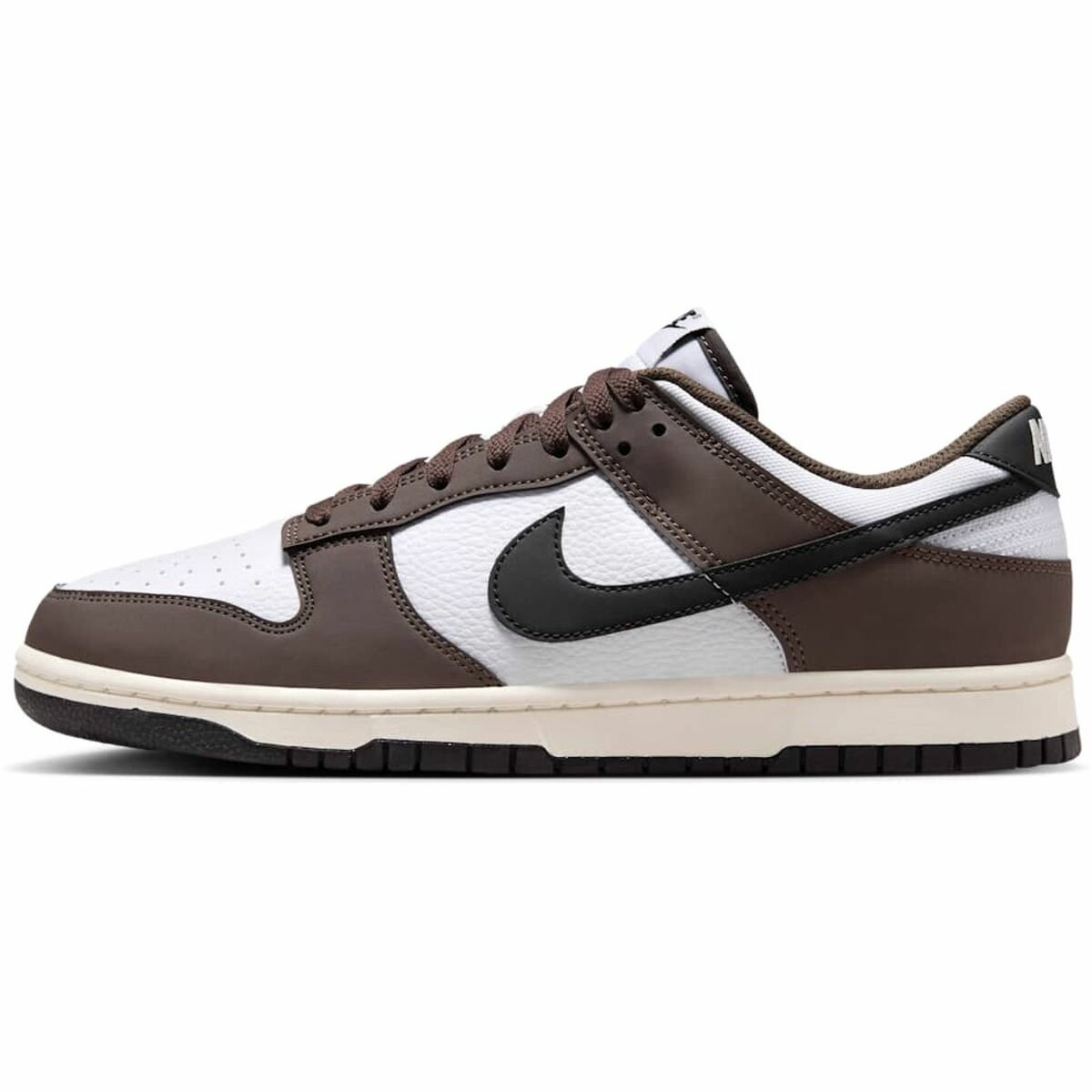 Кеды NIKE Dunk Low Next Nature, полнота F, размер 10 US, белый/коричневый