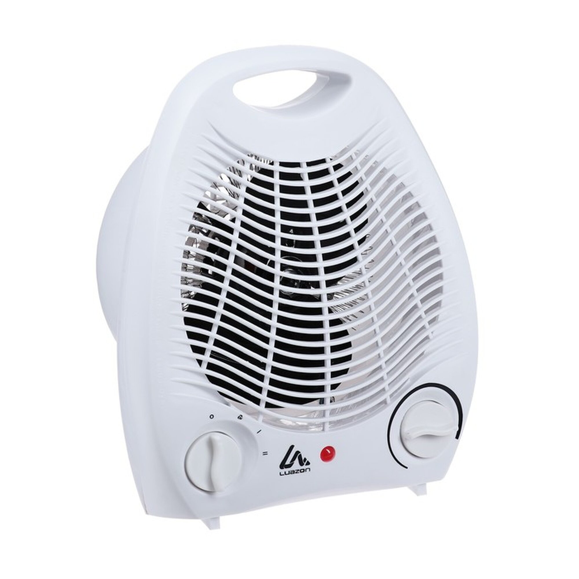 Тепловентилятор Luazon LTO-03 спиральный напольный 1000/2000 Вт 2 режима белый
