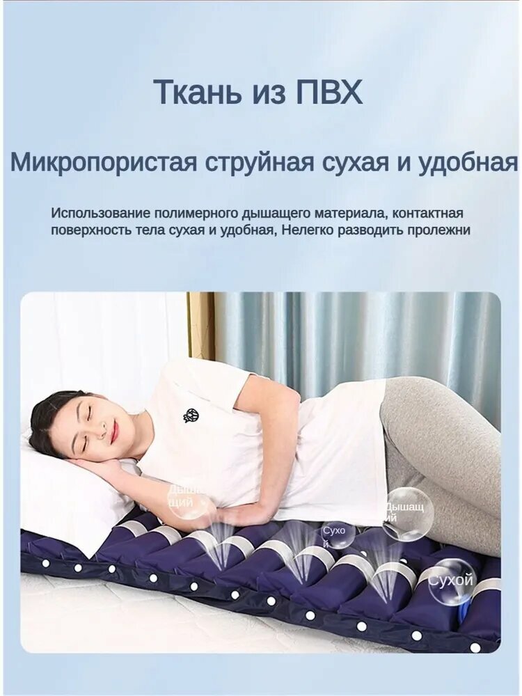 Изображение Противопролежневый матрас, синий, противопролежный, для профилактики пролежней