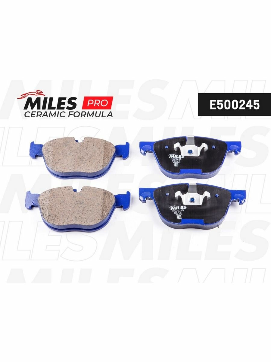 Колодки тормозные дисковые передние MILES E500245 для BMW X5, Х6