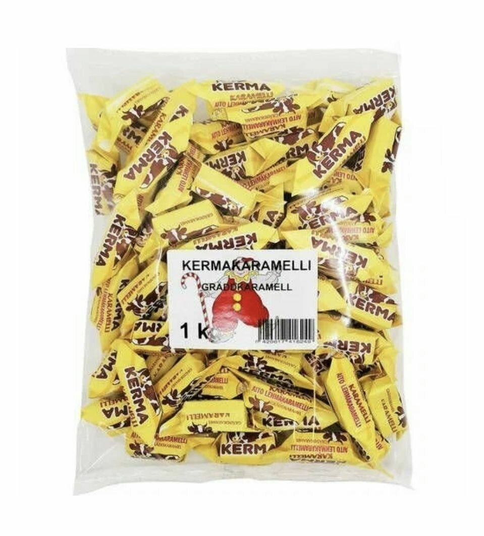 Финские конфеты карамельная коровка 1 кг, FINNSWEEТ, Kermakaramelli