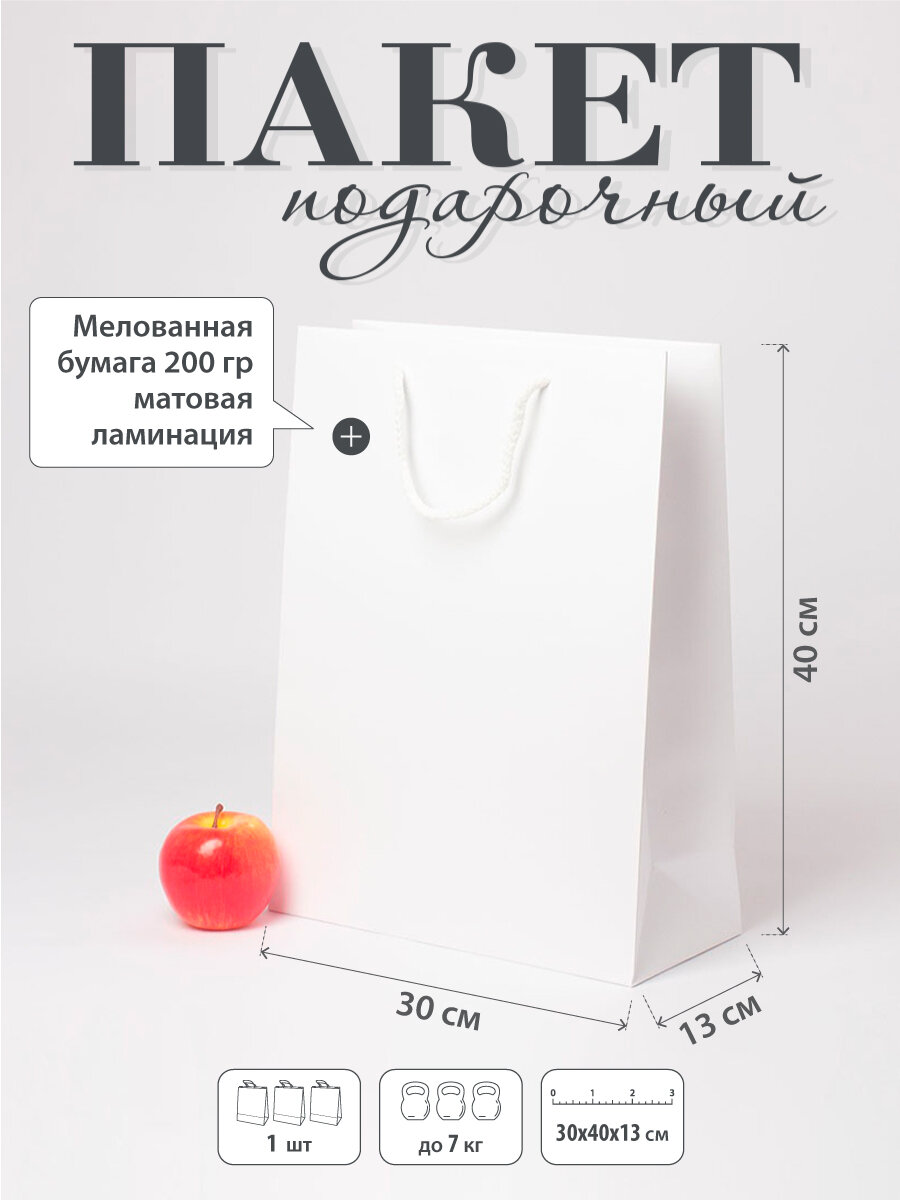 Пакет подарочный "Премиум"- 30х40х13