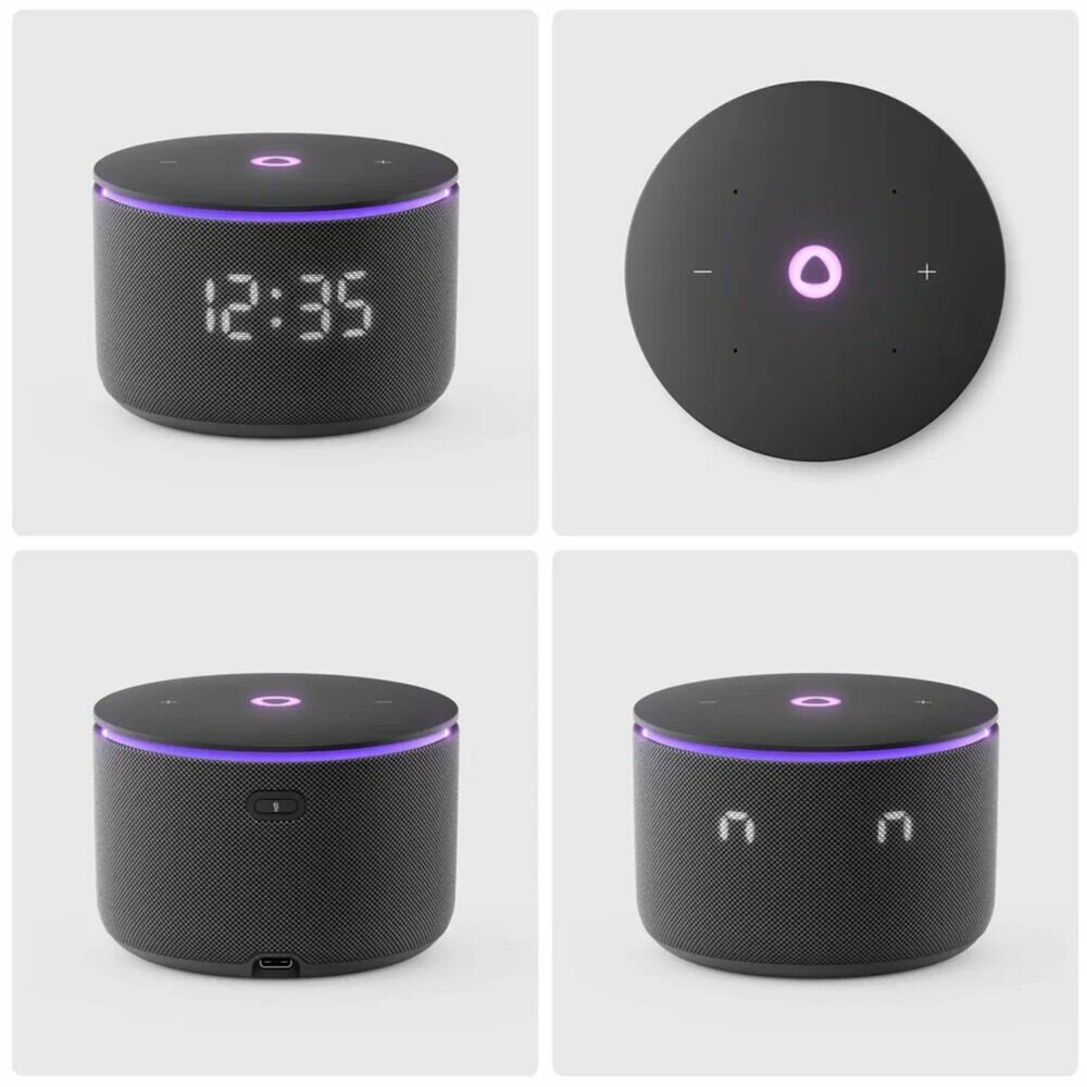 Умная колонка Яндекс Станция Мини 3 Про с голосовым помощником Алиса Zigbee Black