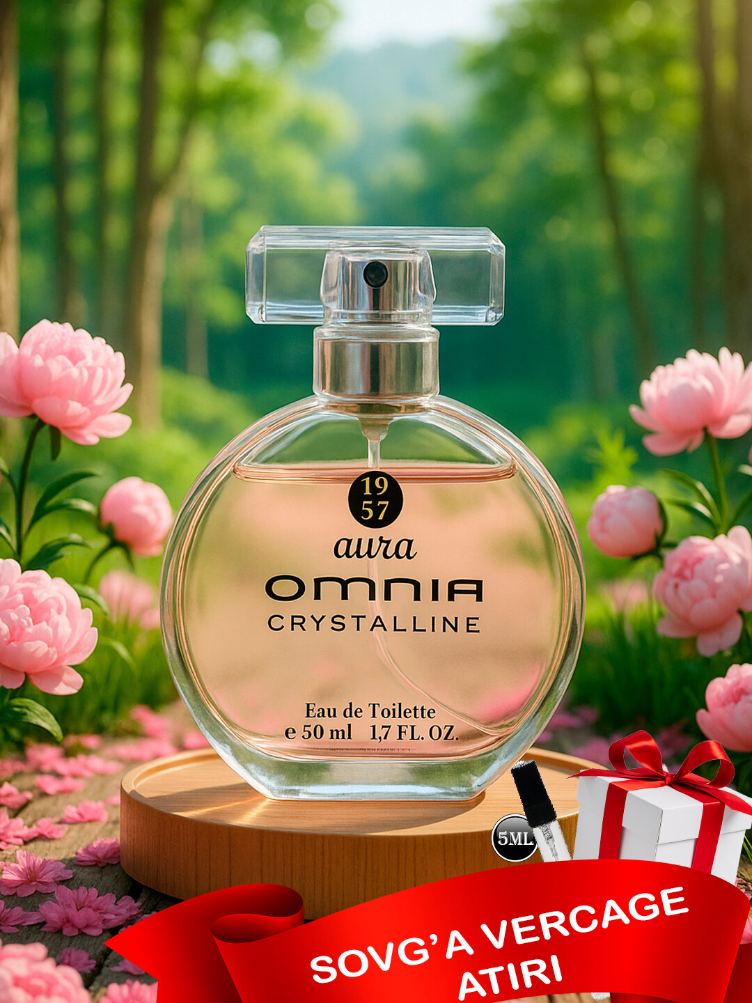Женская туалетная вода Aura Omnia, 50 мл+Пробник духов Miss Dior 5 мл в подарок