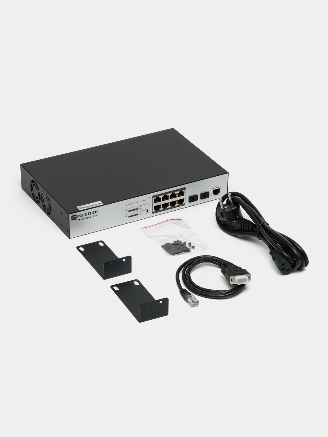 Коммутатор сетевой 10PoE Switch, PoE, 10 портов, управляемый