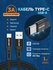 Кабель USB Type C - зарядное устройство для телефона, зарядка тай...