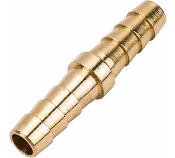 Переходник двухсторонний елочка 8 мм латунь ECO AB-E08/E08