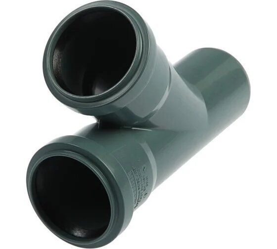 Тройник РемоКолор внутренняя канализация серый 45 градусов 50 мм 141-139