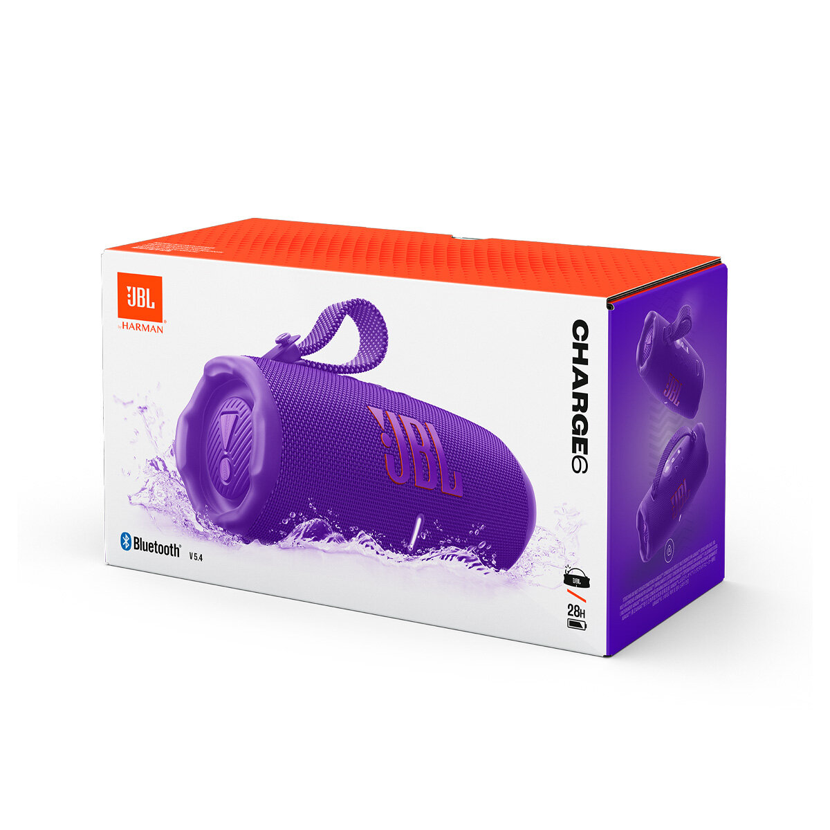 Беспроводная колонка JBL Charge 6 Purple, Поддержка Bluetooth 5.1 для A2DP и AVRCP