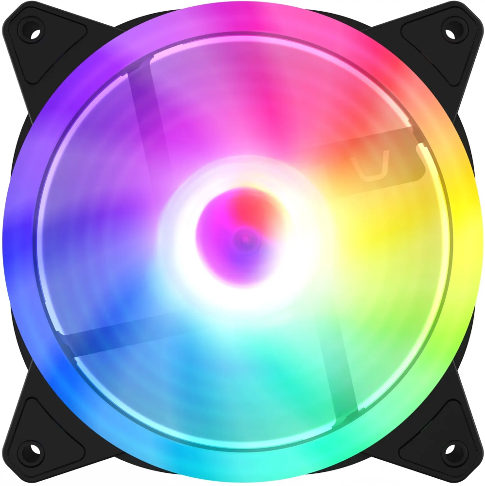 Вентилятор для корпуса GMNG GG-CF120ARGB2-PWMBK ARGB 120х120x черный 4-pin 28дБ Ret