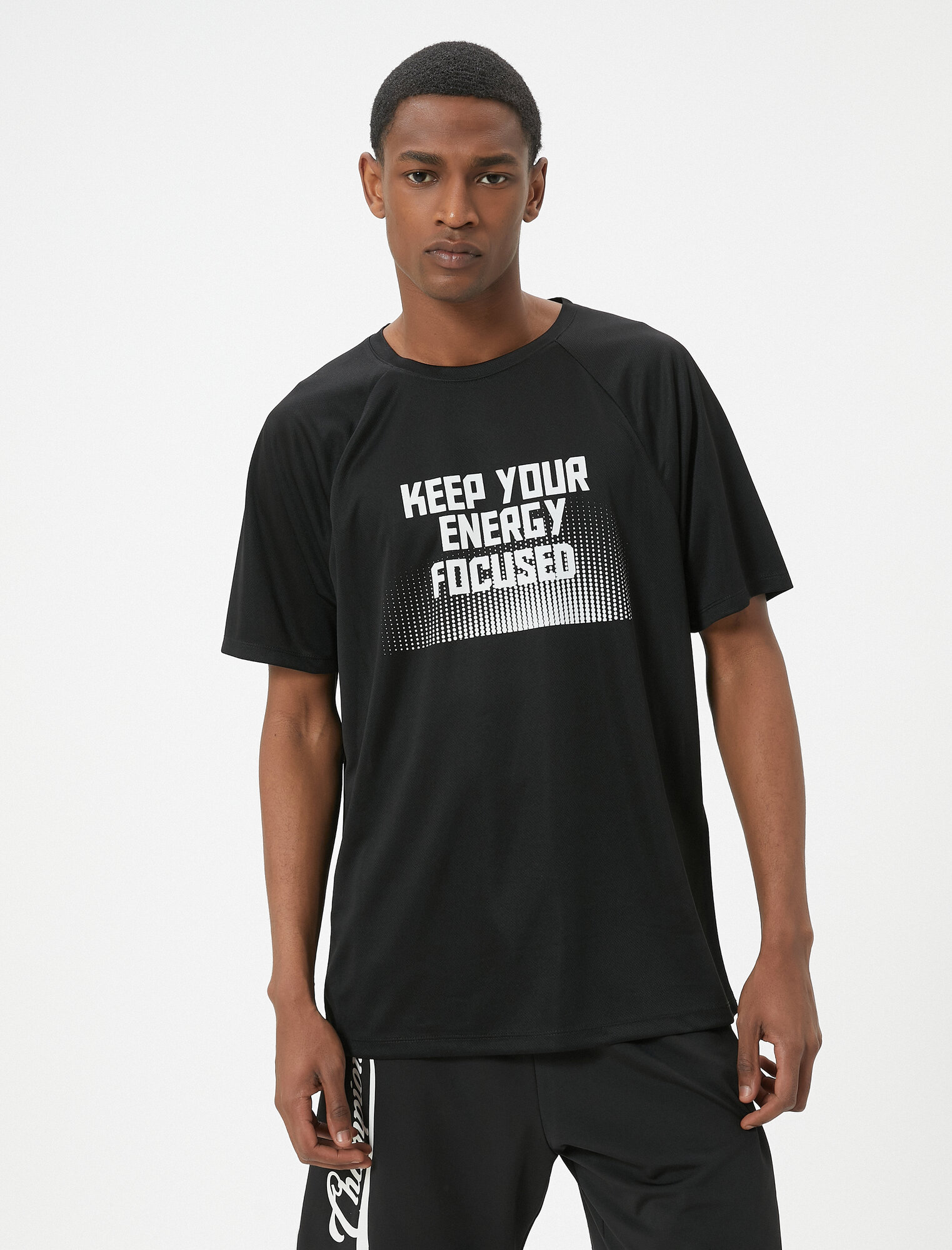 Футболка спортивная KOTON, размер L, чёрный — фото 1