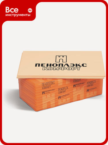 Изображение товара Экструдированный пенополистирол PENOPLEX Комфорт 20x585x1185 мм, в упаковке 20 шт. TU0-0002501