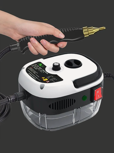 Изображение товара Пароочиститель для дома, пароочиститель для уборки дома, ручной пароочиститель, профессиональный, паровой, 2500 вт, 900 мл, 7 насадок