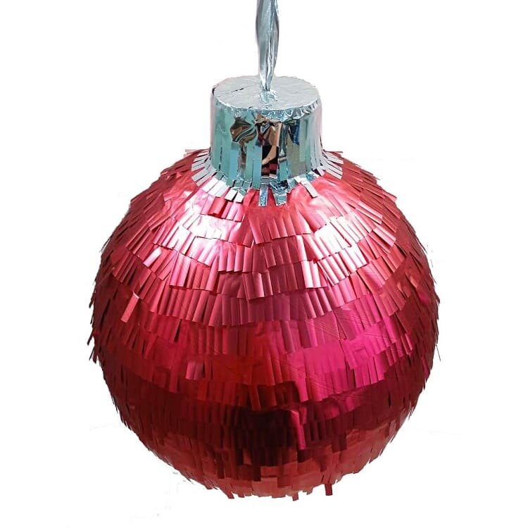 Пиньята Сфера "Елочный шар", папье-маше, на Рождество, Новый год, 36х36х36 см