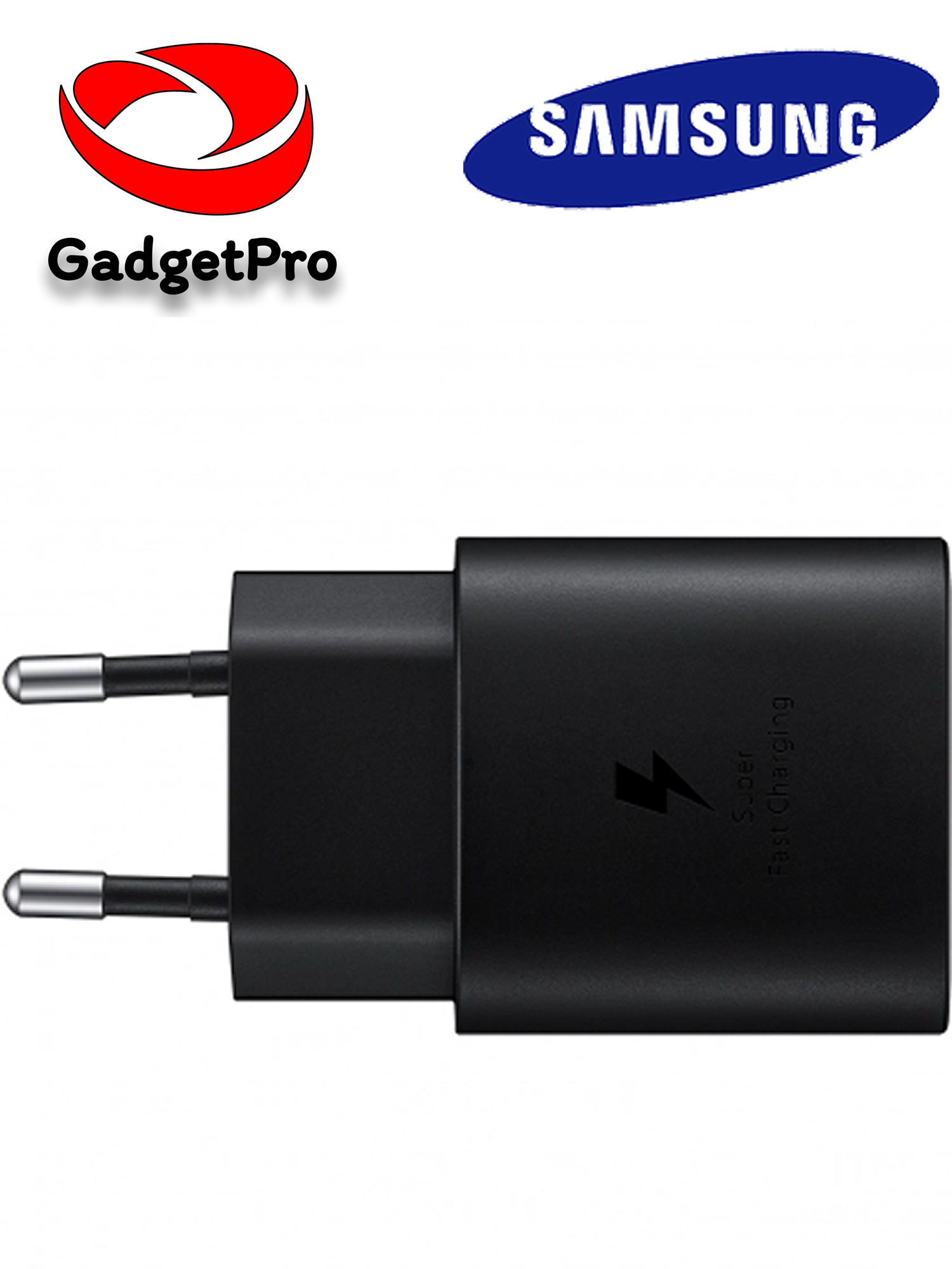 Зарядное устройство Samsung EP-TA800 Original, быстрая зарядка, кабель Type-C, чёрный