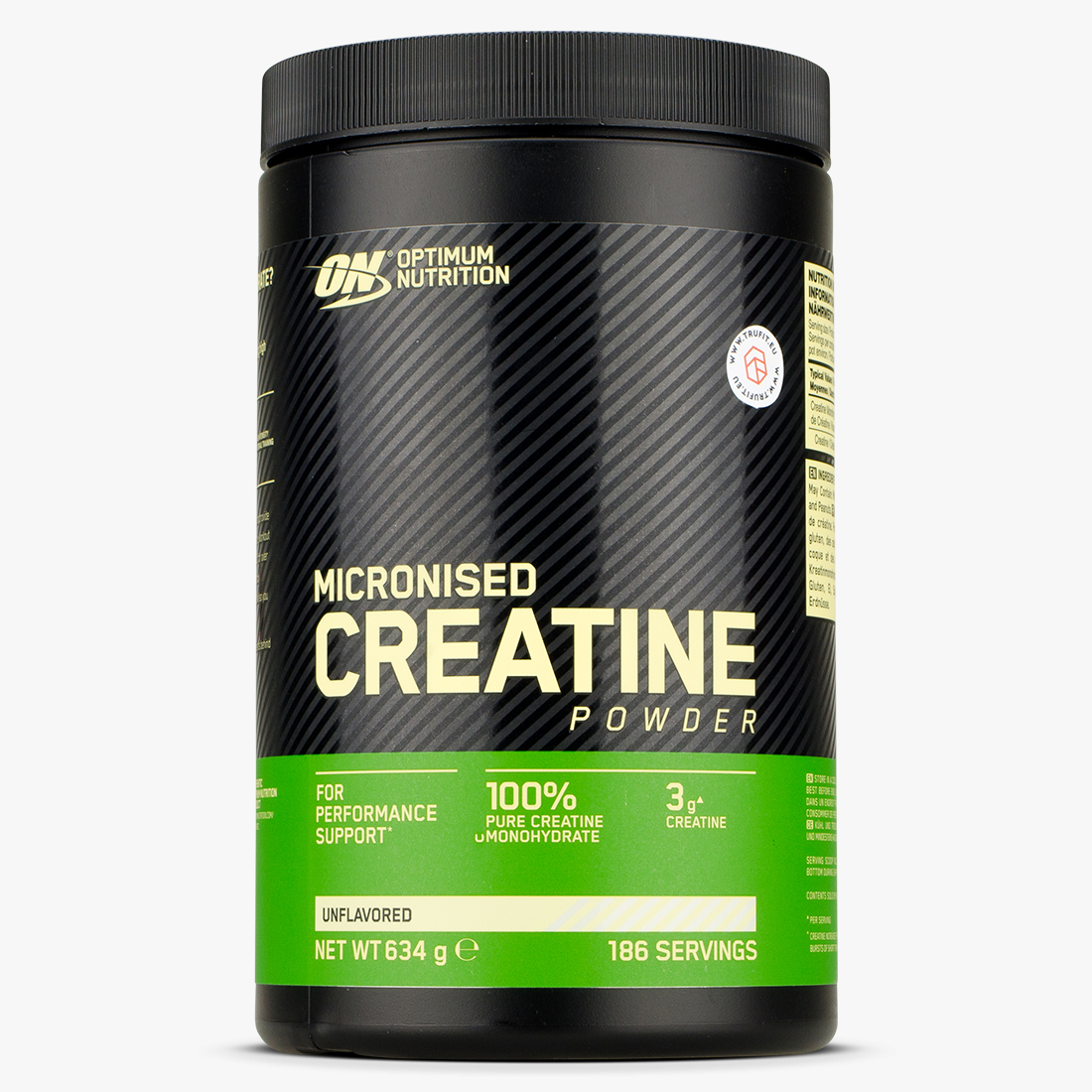 Creatine от Optimum Nutrition 186 порций каждая порция 3 грамм креатина моногидрата.