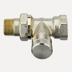 Изображение товара Клапан 003L0144 RLV Ду 15 запорный прямой, из чистой латуни с никелевым покрытием