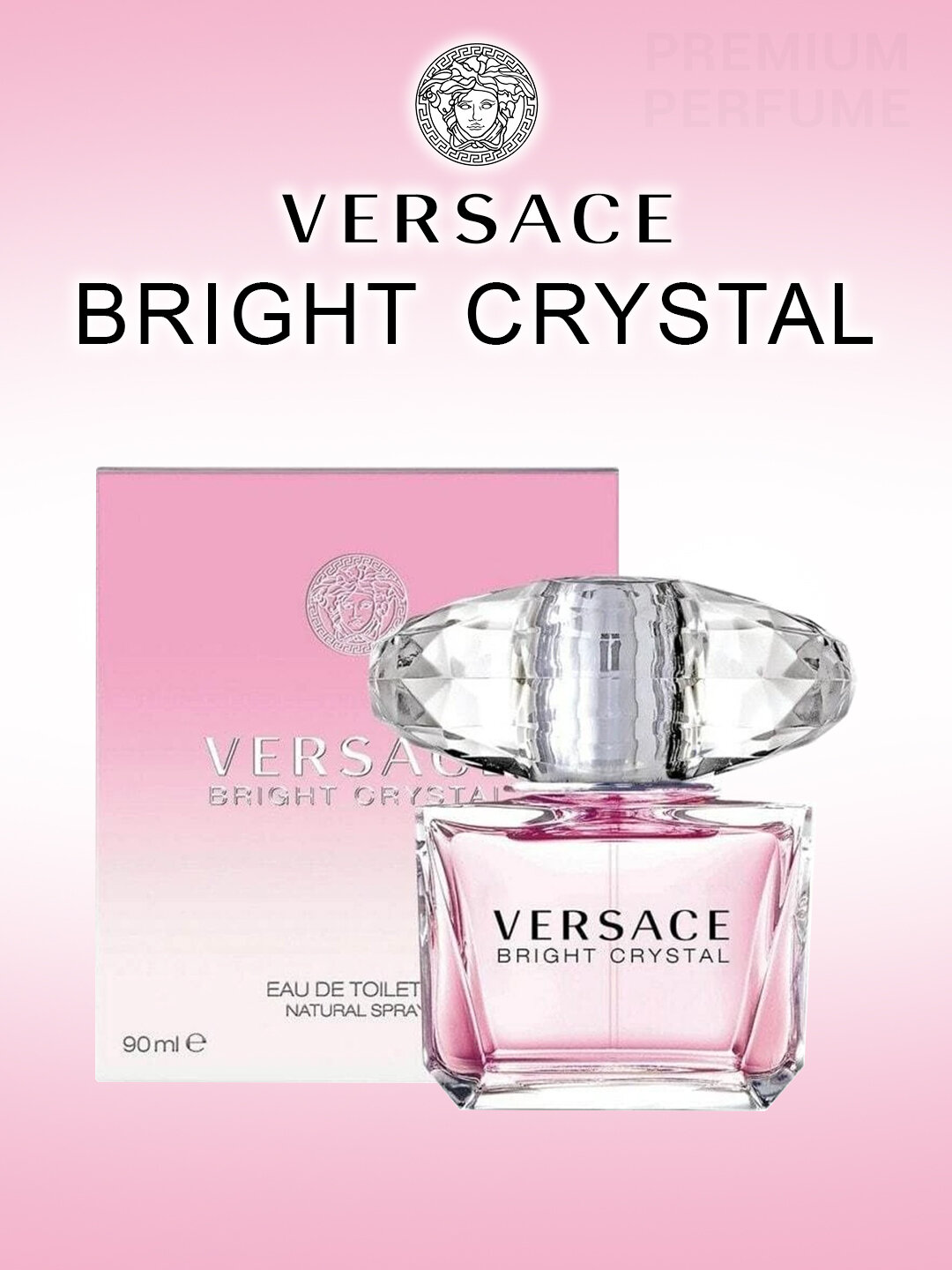 Легендарный женский аромат Versace Bright Crystal с цветочными нотами