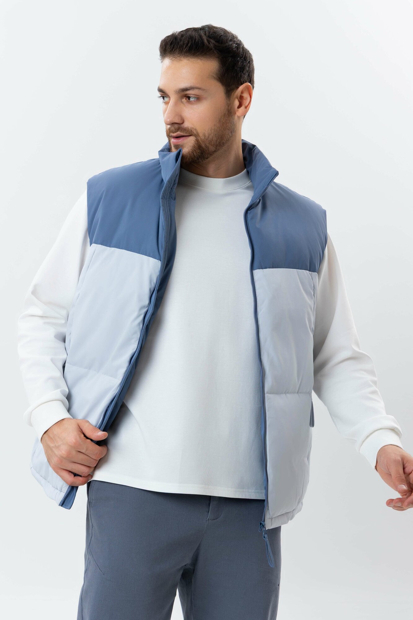 Жилет спортивный TERRA PRO, размер XL, blue
