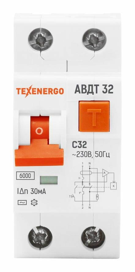 Диф. автомат АВДТ 32 2п 32А/30mA