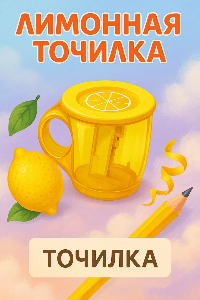 ✏️ Стильная пластиковая точилка для карандашей с удобной ручкой