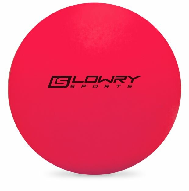 Мяч для стрит-хоккея "Lowry Sports", низкий отскок, розовый, диаметр 65 мм — фото 1