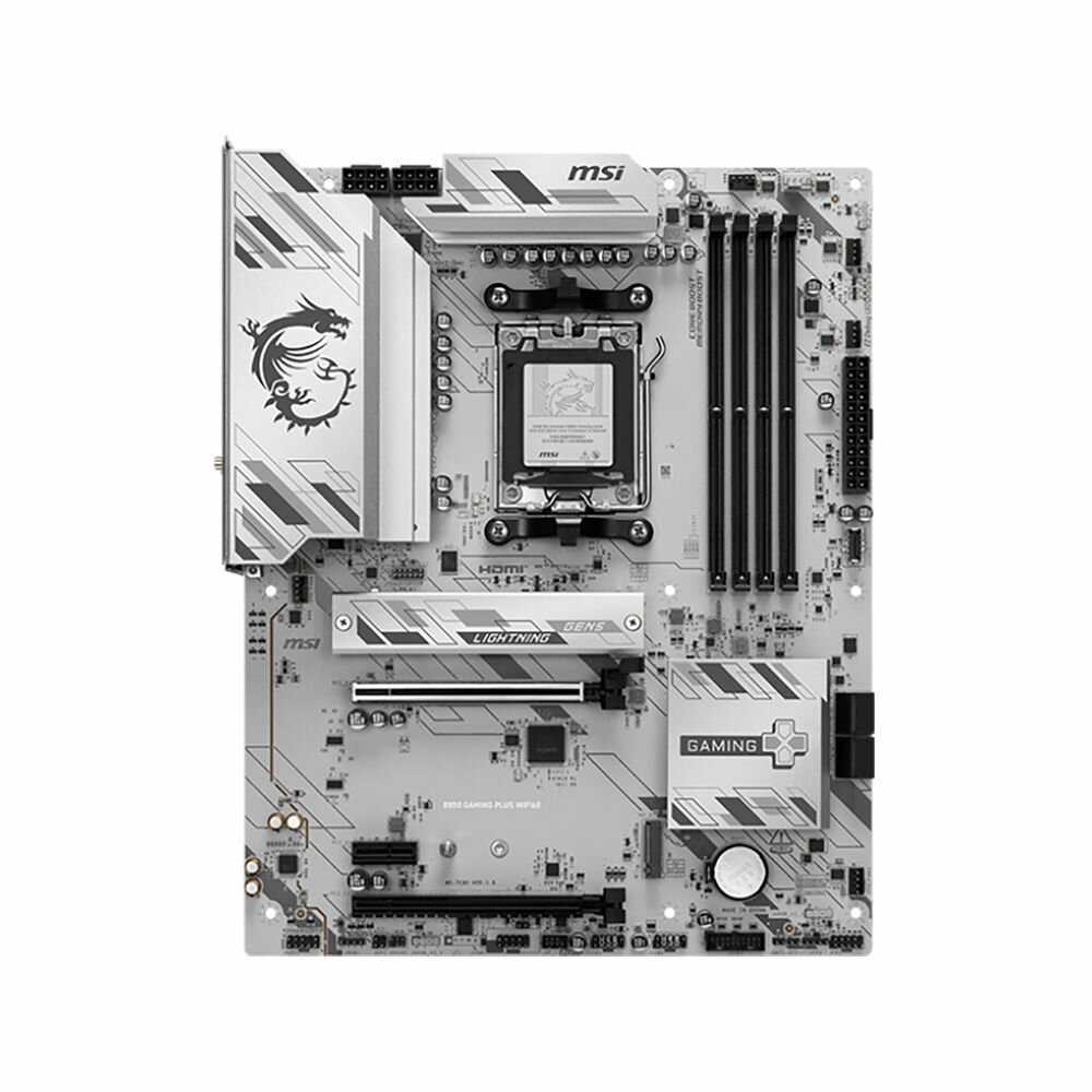 Материнская плата MSI B850 GAMING PLUS WIFI6E, AM5, AMD B850, ATX, RTL (B850 GAMING PLUS WIFI6E) — фото 1