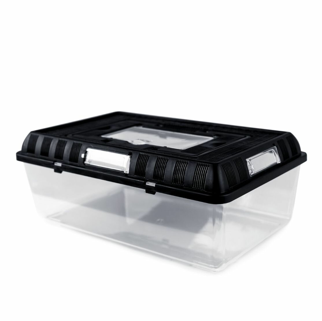 Террариум для черепах амфибий змей улиток ящериц фаунариум пластиковый 42х26х16 cм PetPetZone