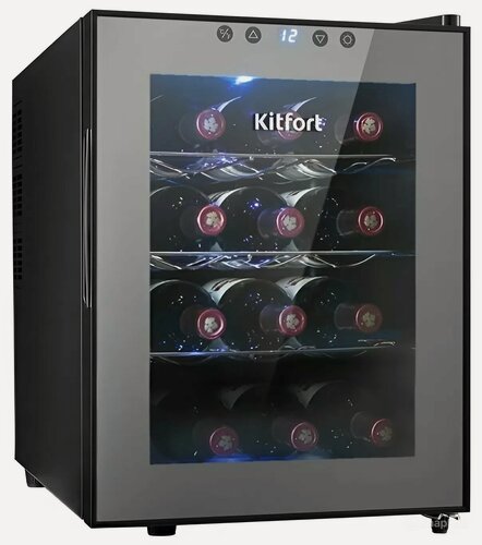 Изображение товара Винный шкаф Kitfort KT-2408, до 12 бутылок, 33 л общий объём