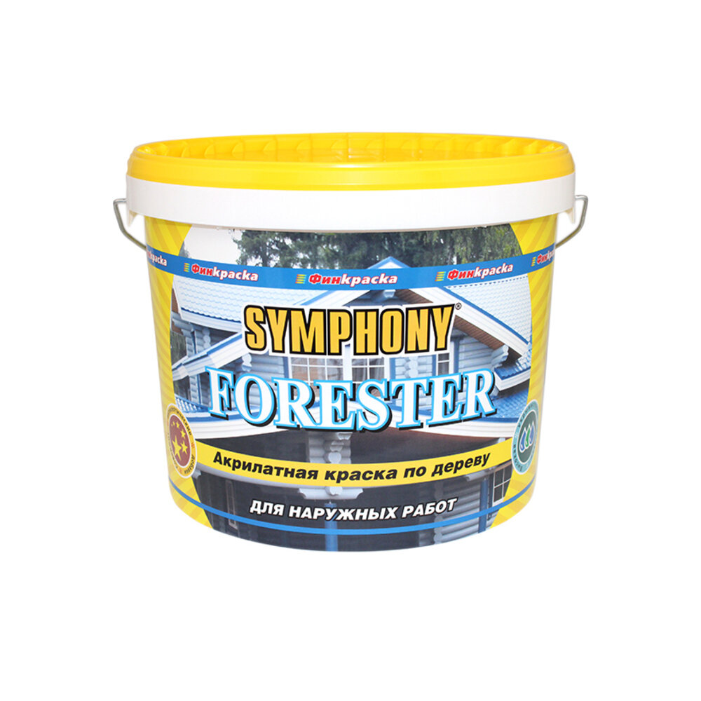 Фасадная краска Symphony Forester для дерева быстросохнущая 9л